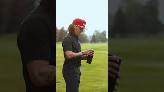 This gift makes pouring another drink as easy as pressing a button. #flaskap #giftideas #golf