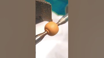 spherical Ball turning in cnc for neckless pearl #trending