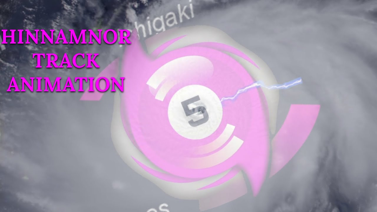 The Track of Super Typhoon Hinnamnor (