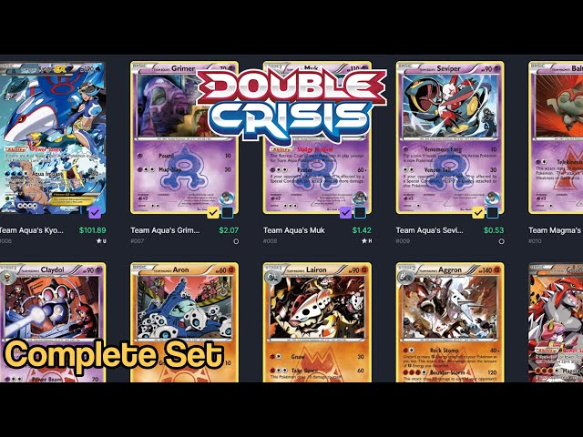 pokemon double burst card list Pokemon Completed Set (Double Crisis)