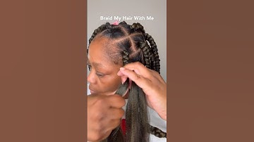 Watch me do Jumbo Crochet Braids #boxbraids #protectivehairstyles #braid #braidtutorial
