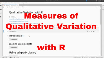 R - Measures of Qualitative Variation