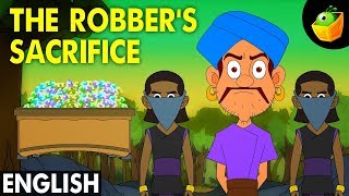 The Robber's Sacrifice - Hitopadesha Tales in English - Animation/Cartoon Stories For Kids Resimi