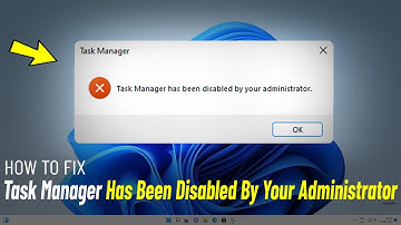 Task Manager Has Been Disabled By Your Administrator Windows 11/10/8/7 - How To - (FIXED 100%) ✔️