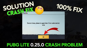 How To Fix PUBG Mobile Lite Crash Problem | PUBG Lite Crash Problem | PUBG Lite Crash Fix 0.25.0