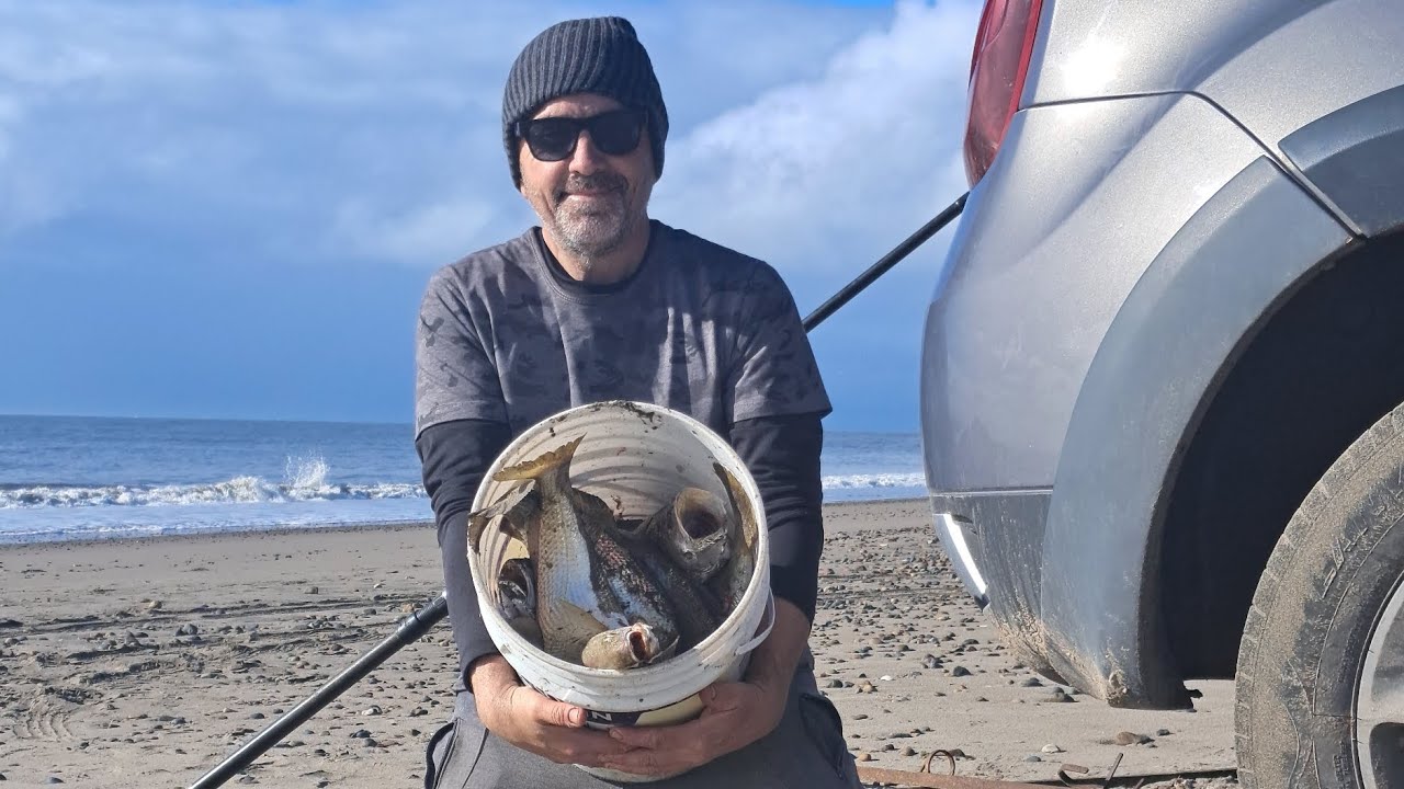 BAHIA SAN BLAS JUEVES 22 DE MAYO 2025 . LINDO PIQUE DE PESCADILLAS EN PLAYA DE ARENA
