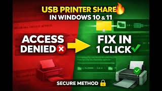 Printer Access Denied Fix Windows 10/11 (Network Sharing Not Working)