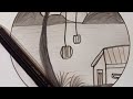 راسم منظر طبيعي صامته بالفحم سهل 