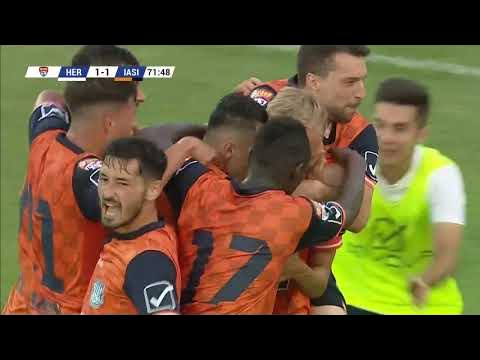 Video  FC Hermannstadt – Poli Iași 2-1. Victorie la limită pentru formația  lui Măldărășanu