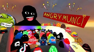 Angry MUNCI Nextbot Family goes on a ROLLER COASTER Gmod! Garry's Mod pt 2