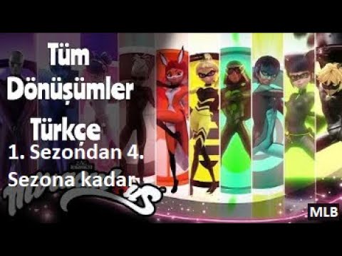 Mucize uğurböceği ile karakedi 1. sezondan 4. sezona kadar tüm dönüşümler.