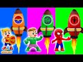 Luka and Friends Build DIY Superhero Rocket | WOA Luka Channel