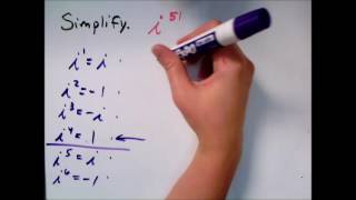 Simplifying a power of i