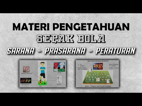 Sarana Prasarana dan Peraturan Permainan Sepakbola || Materi Sepakbola