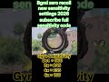 😤Bgmi zero recoil new sensitivity settings 2026 | PUBG best sensitivity code | #shorts #bgmi #viral