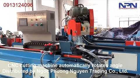 Phương pháp cắt GÓC ống hộp tự động, chính xác cao, không bavia - máy cắt tua chậm tự động MC-450CNC