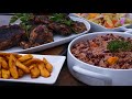 Motivational Cook With Me! Rice And Peas With Jerk Chicken and Sautéed Vegetables Family Dinner