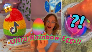 [ASMR] 3 RAINBOW MYSTERY SURPRISE EGGS!!😱🌈 TikTok Compilation | Rhia Official♡