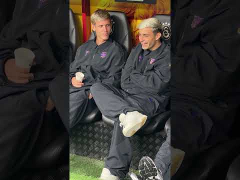 Pre-match chill with Pedri & Olmo 😎 #fcbarcelona #shorts