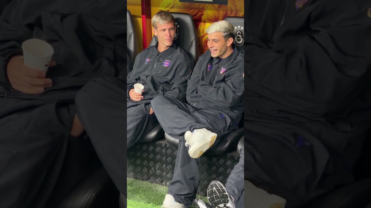 Pre-match chill with Pedri & Olmo 😎 #fcbarcelona #shorts