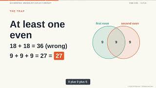 Casework Counting and Overcounting and Fixes | Six Minutes: Waterloo Cayley Contest, Part 21