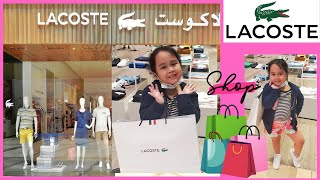 Shopping at Lacoste Yas Mall