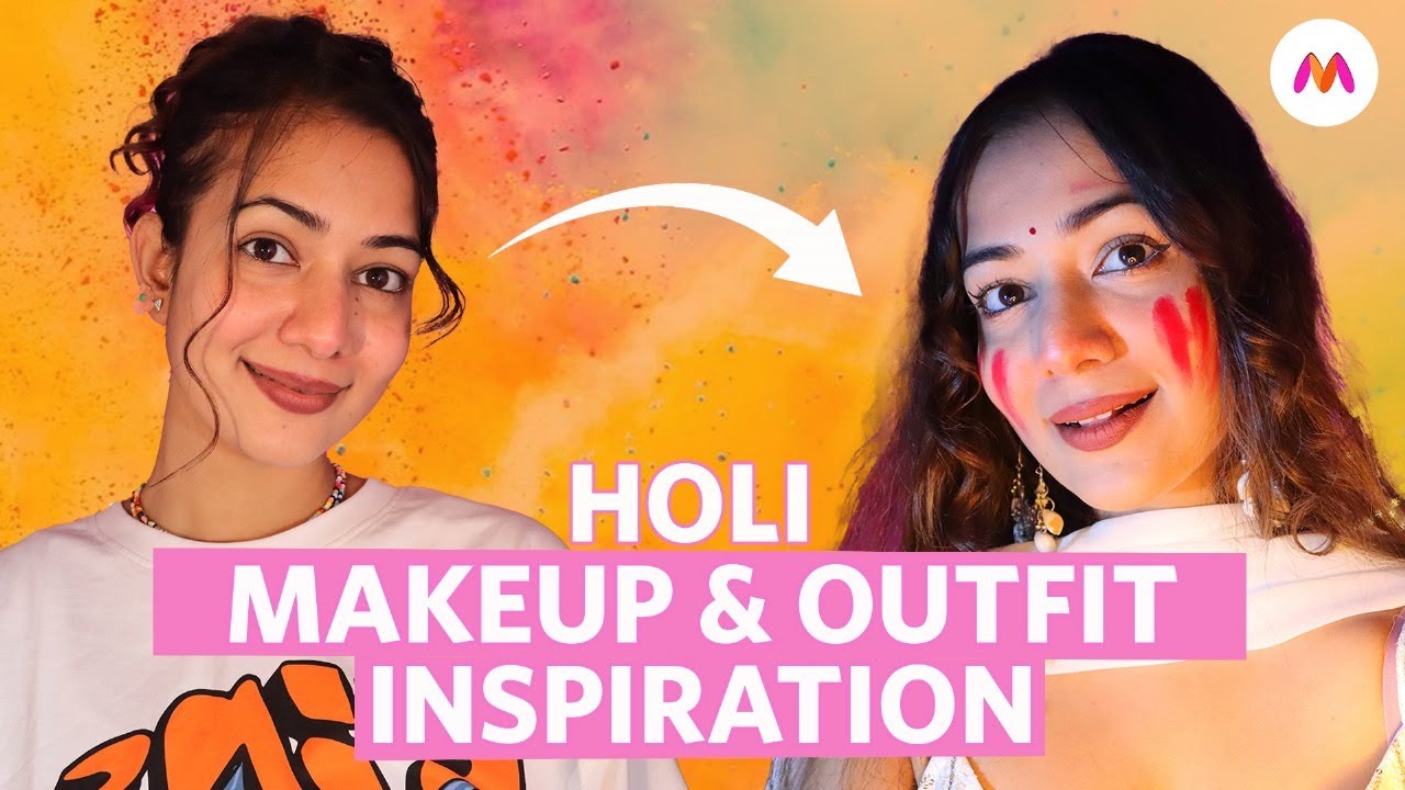 Get Ready With @charchitasarma For Holi | Soft Makeup & Ethnic Outfit Glam For Holi | Myntra