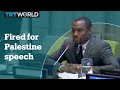 CNN commentator fired after 'free Palestine' speech at UN