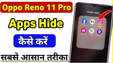 Oppo Reno 11 Pro 5g me app hide kaise kare | how to hide apps in oppo reno 11 Pro