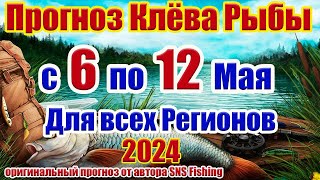 Прогноз клева рыбы с 6 по 12 Мая Прогноз клева рыбы на эту неделю Лунный календарь рыбака
