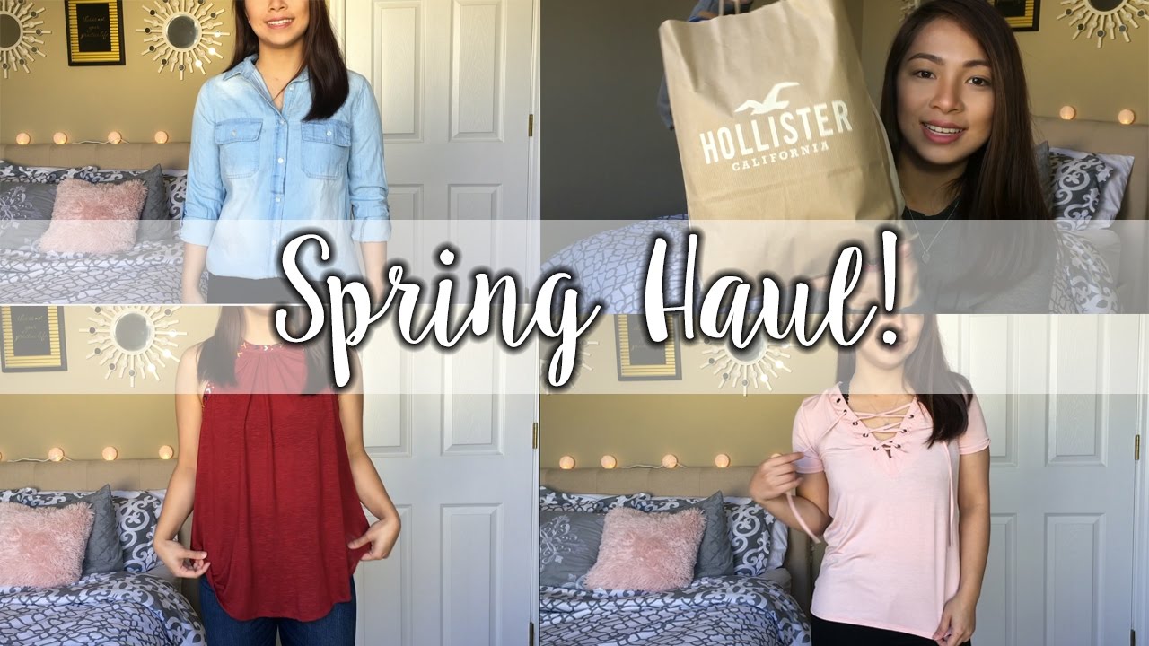 Spring Try On Haul | Forever 21, Charlotte Russe, Hollister, Rue 21 ...