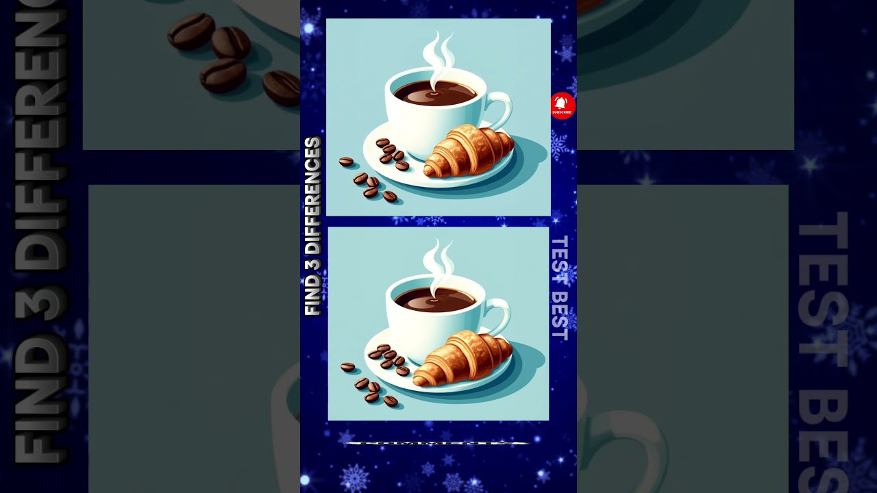 🧩Find 3 Differences 👀🥐 | TEST BEST