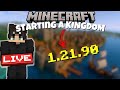 [🔴LIVE] Starting a Minecraft 1.21.90 Kingdom! (Massive Build Begins)