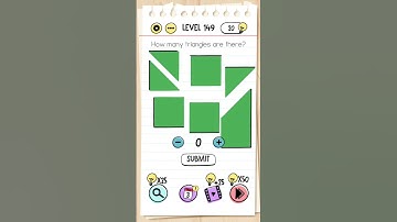 brain test level 149 How many triangles 🔺️are there?