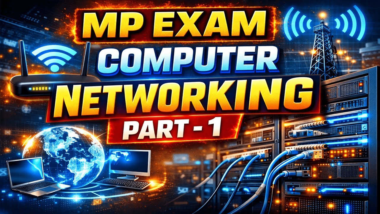 MP Exam Computer 2026 | Computer Networking Part-1 Important Questions ...