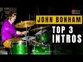 3 John Bonham Drum Intros Every Drummer Should Know | John Bonham Drum Lesson