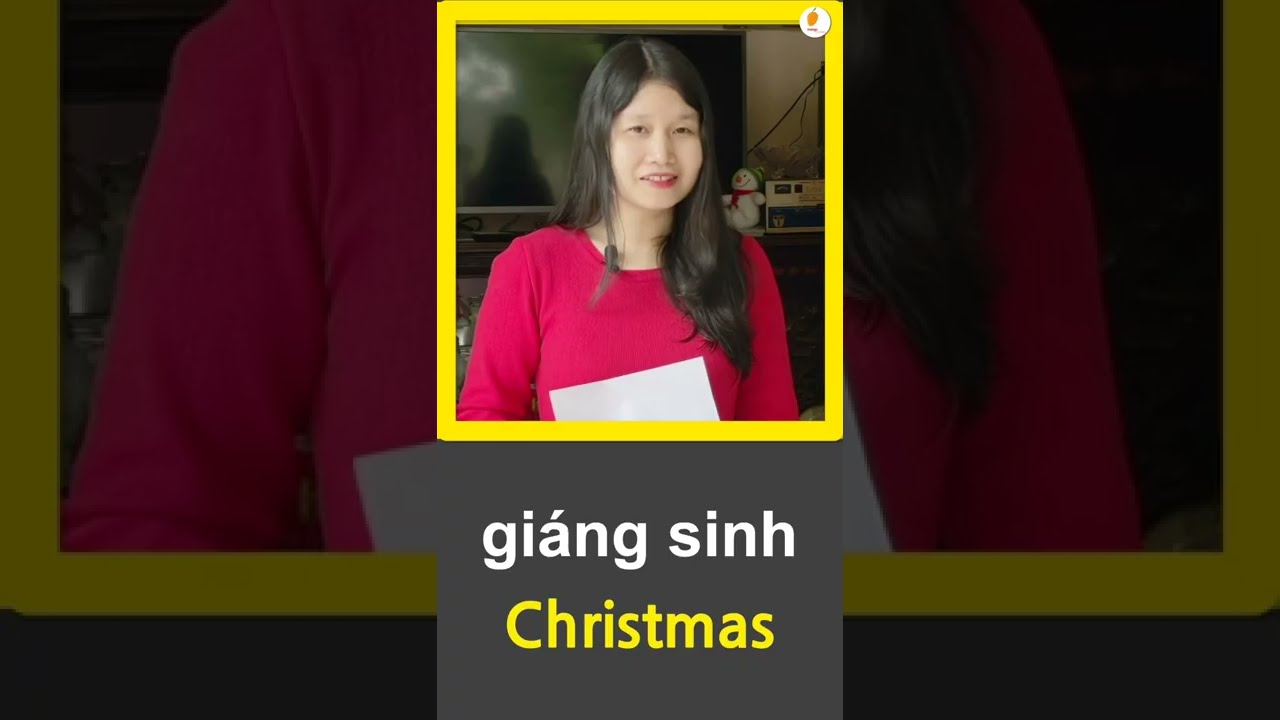 How To Say Christmas in Vietnamese? Vietnamese pronunciation Shorts 