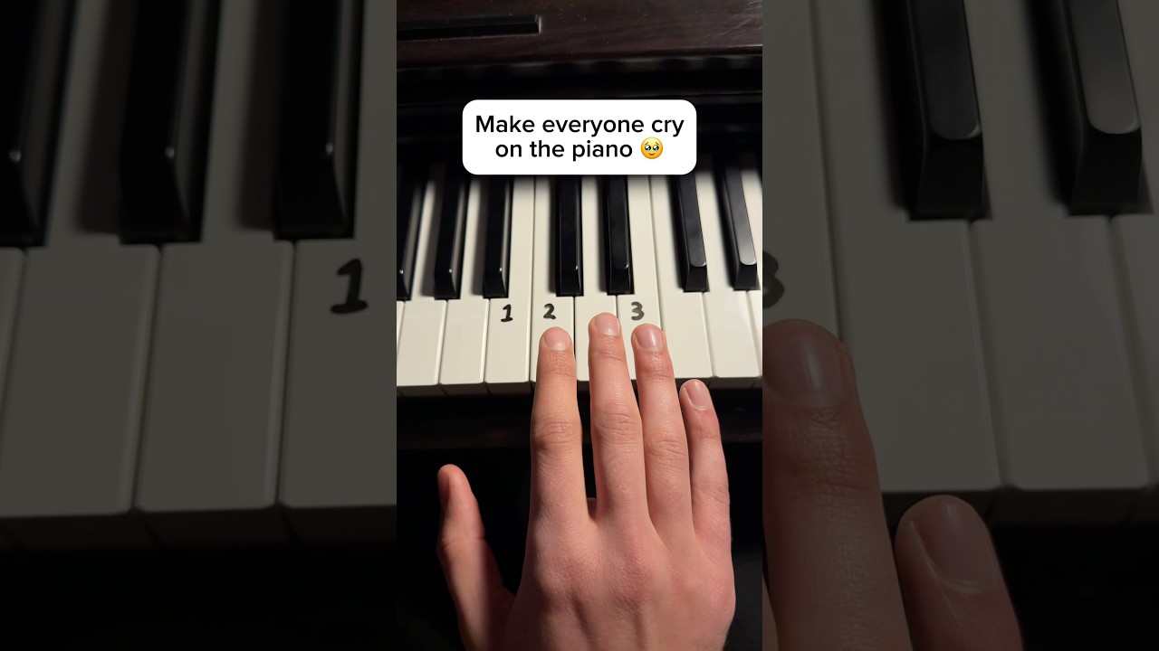 Make everyone cry on the piano 😢#piano #tutorial #pianotutorial #pianomusic #pianolessons