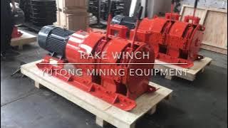 22kw electric mining scraper rake winch to South America/cabrestante rastrillo raspador