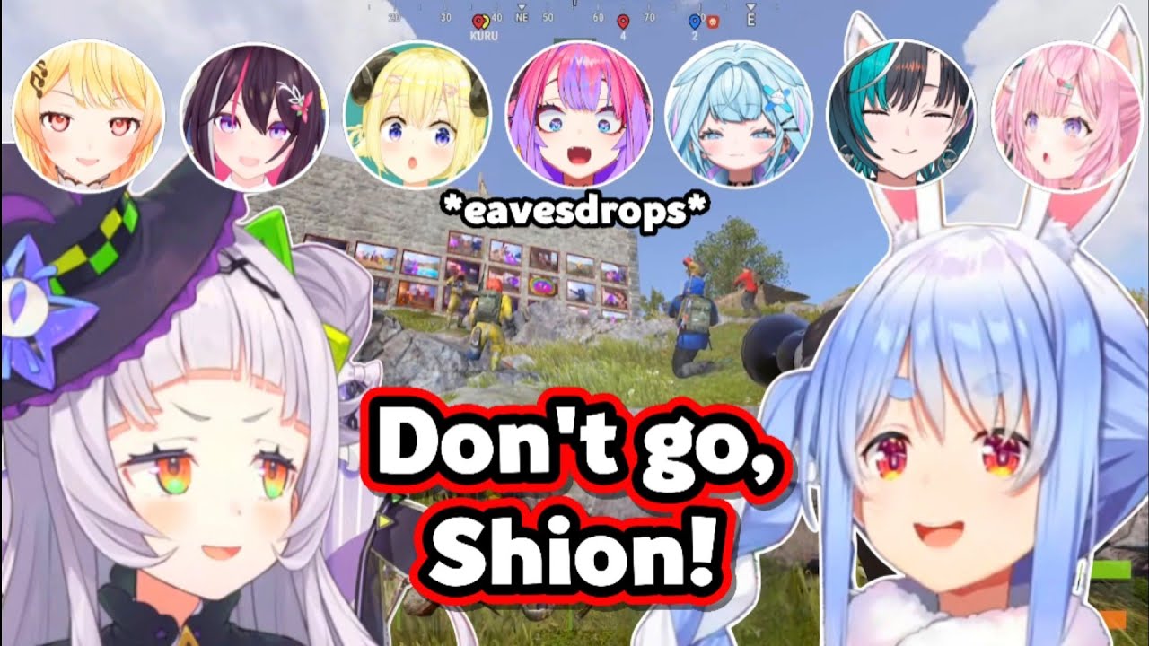 HoloMems Eavesdrop on Pekora and Shion's Final Conversation in Rust【Hololive】