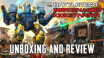 Battletech Mercenaries Kickstarter Unboxing
