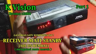 CARA MUDAH SERVICE RECEIVER K VISION MATI STANBY