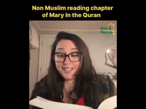Non Muslim reading quran about jesus in surah meryem
