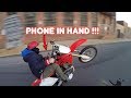 WHEELIES WITH PHONE IN HAND ! | BRAAP VLOGS