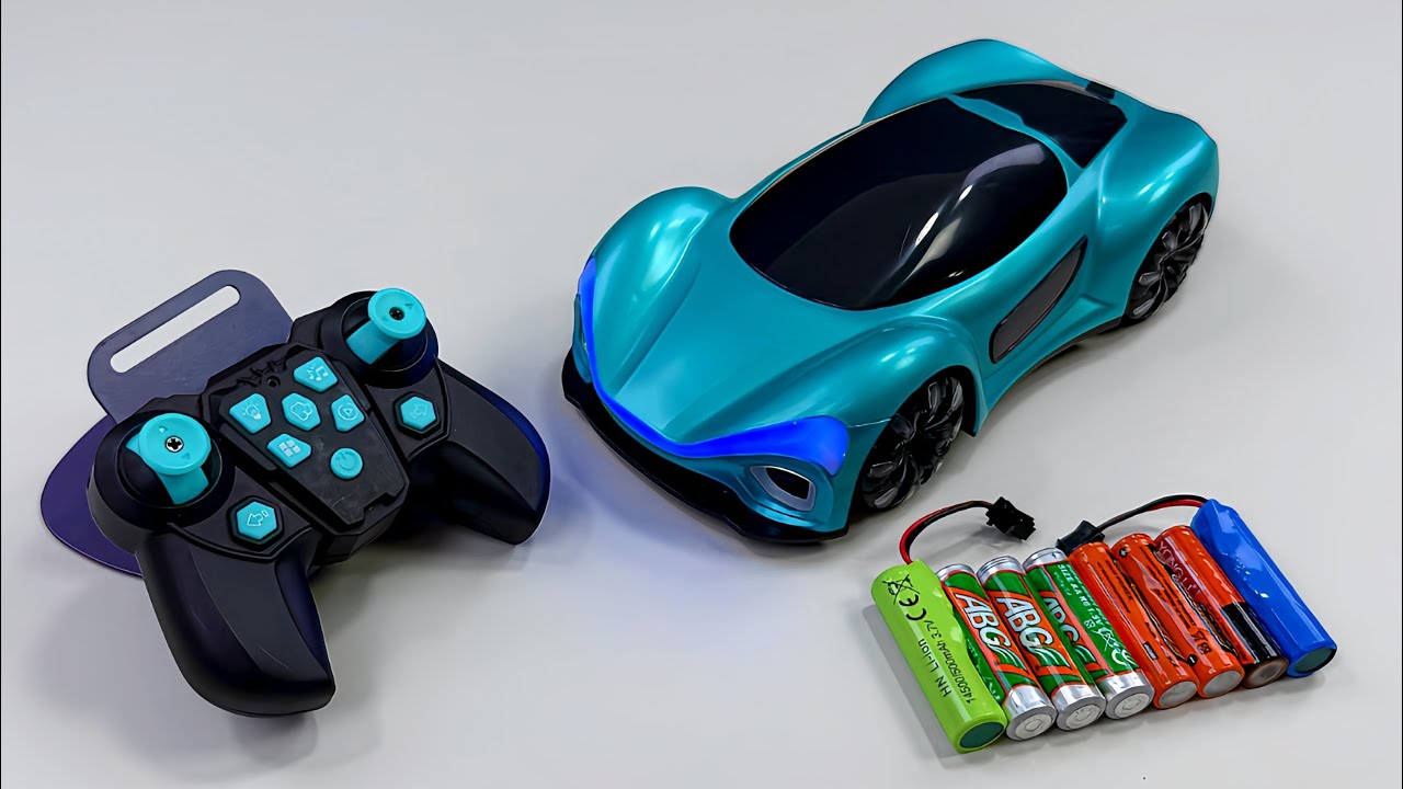 Unboxing RC Concept Racing Car, remote control RC city bus,City RC Sanitation Truck,RC Police car
