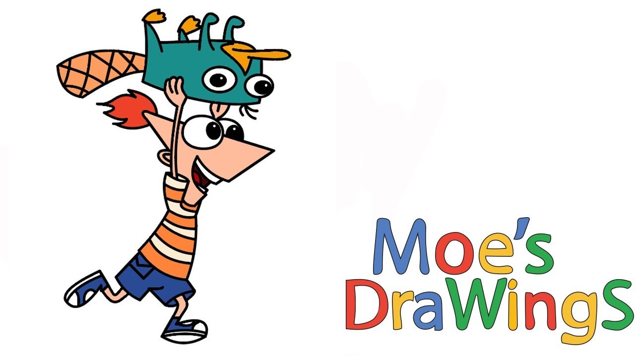 Phineas And Ferb How To Draw And Coloring Fun New Hd Video For Kids Youtube