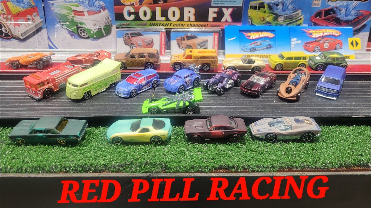 Hot Wheels Color Changers 20 Car Review and Race - YouTube