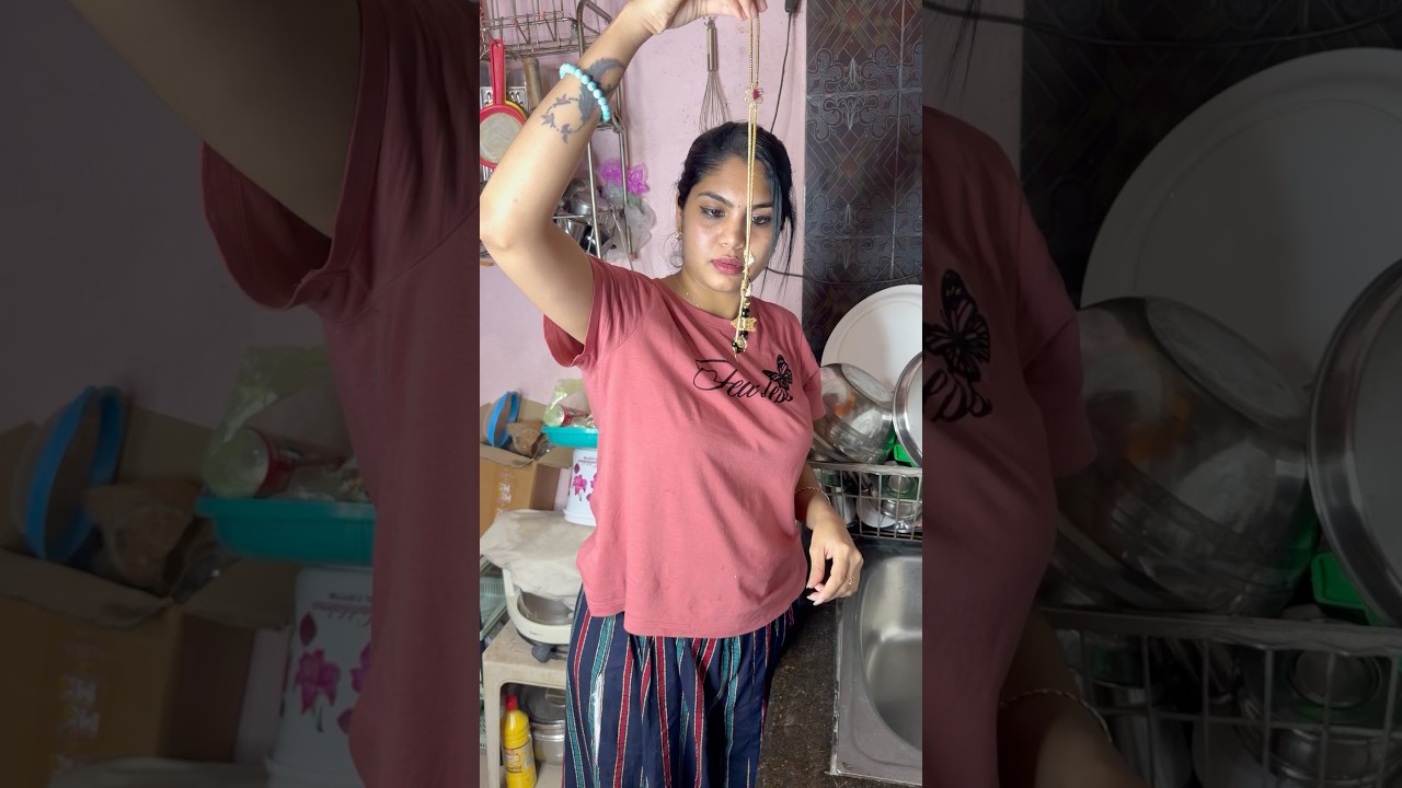 🔥Power of thali💯😂husband vs wife alaparaigal #comedy #funny #short #shorts #ytshorts #fun