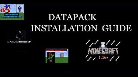 How to Install Datapacks 1.16