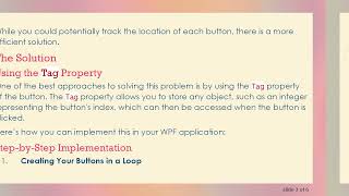 How To Get The Index Of A Button In A Stack Panel Using Wpf